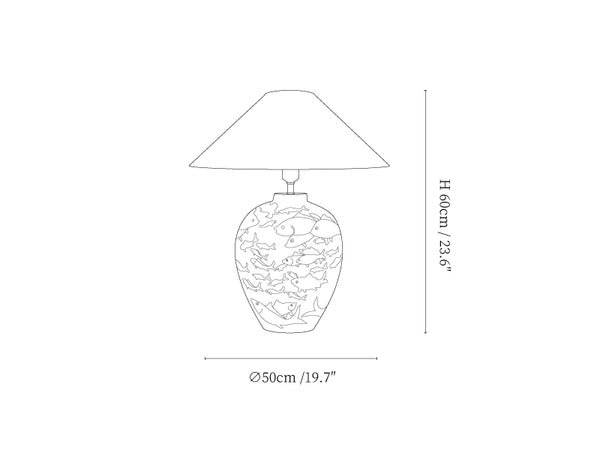 Marina Porcelain Table Lamp