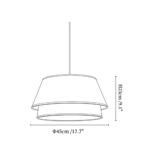 Marlow Linen Pendant Lamp