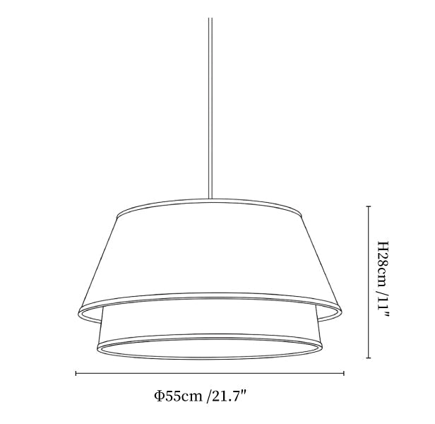 Marlow Linen Pendant Lamp