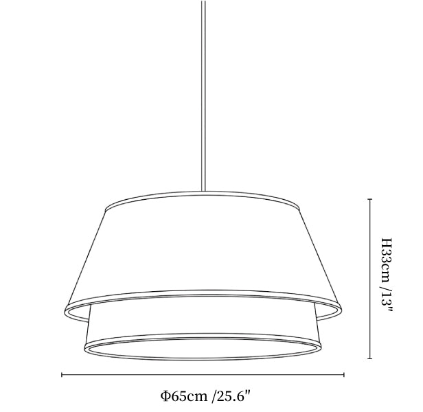 Marlow Linen Pendant Lamp
