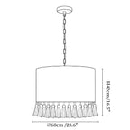 Marlow Tasseled Cotton Pendant Light