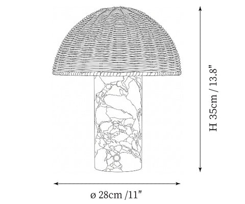 Maroqa Woven Table Lamp