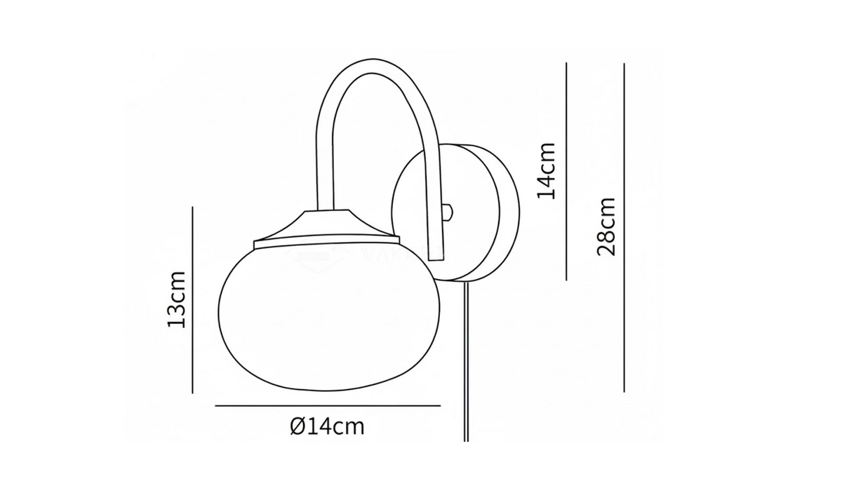 Marshmallow Plug-in Sconce