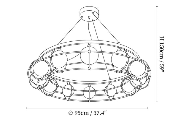Maytoni Round Chandelier