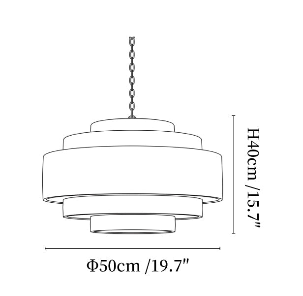 Meadow Tiered Rattan Chandelier