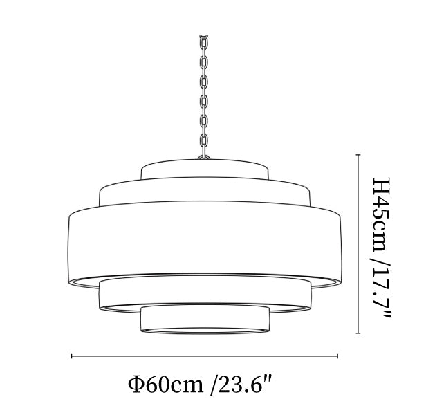 Meadow Tiered Rattan Chandelier