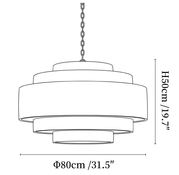 Meadow Tiered Rattan Chandelier