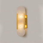 Oblong Alabaster Wall Sconce