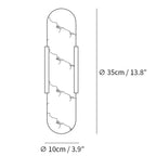 Oblong Alabaster Plug-in Wall Sconce