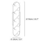 Oblong Alabaster Plug-in Wall Sconce