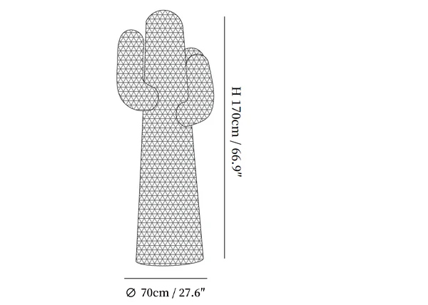 Mello Sculptural Cactus Coat Rack