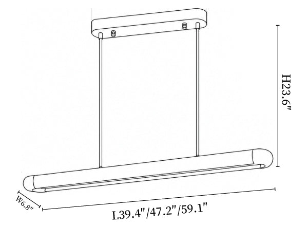 Meridian Linear Pendant Light