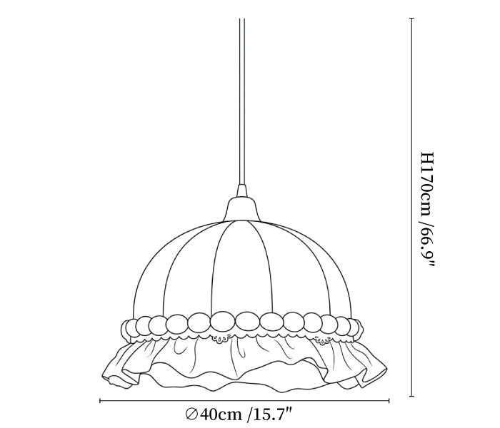 Meringue Dome Pendant Light