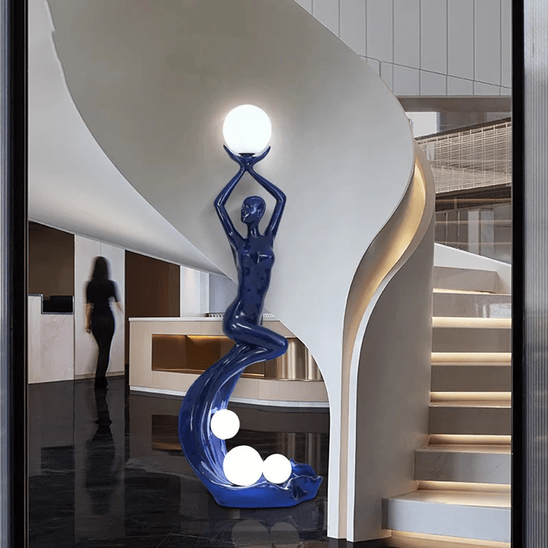 Mermaid Sculpture Floor Lamp