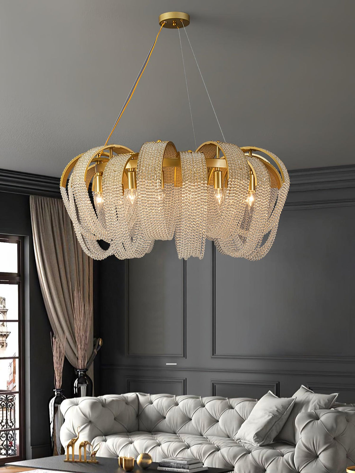 Mesh Crystal Chandelier