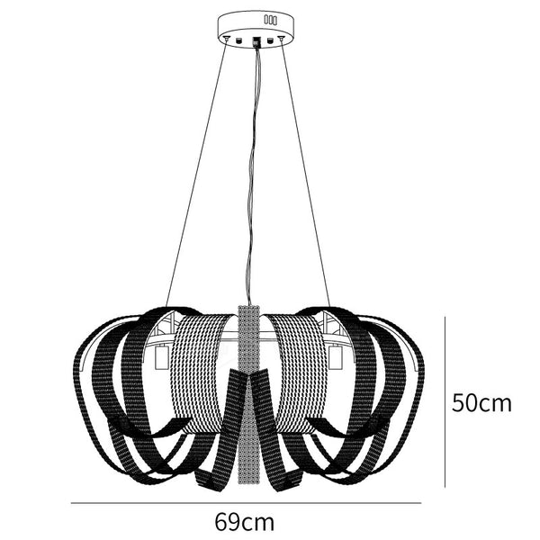 Mesh Crystal Chandelier