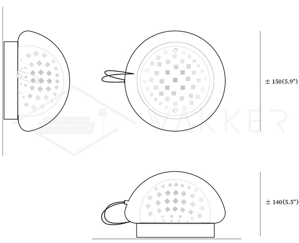 Mesh Glass Wall Lamp