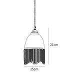 Mesh Tassel Glass Pendant Light
