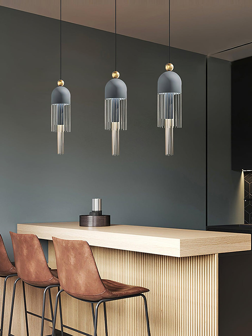 Metal Glass Pendant Light