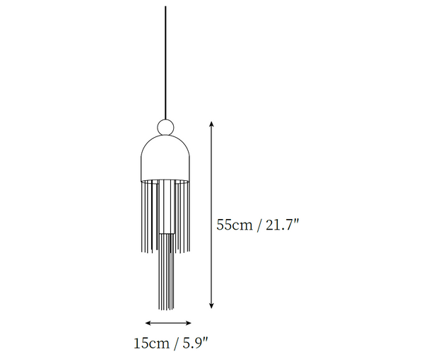 Metal Glass Pendant Light