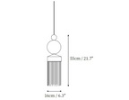 Metal Glass Pendant Light