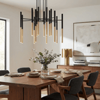 Metal Tubular Chandelier