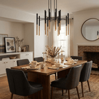 Metal Tubular Chandelier