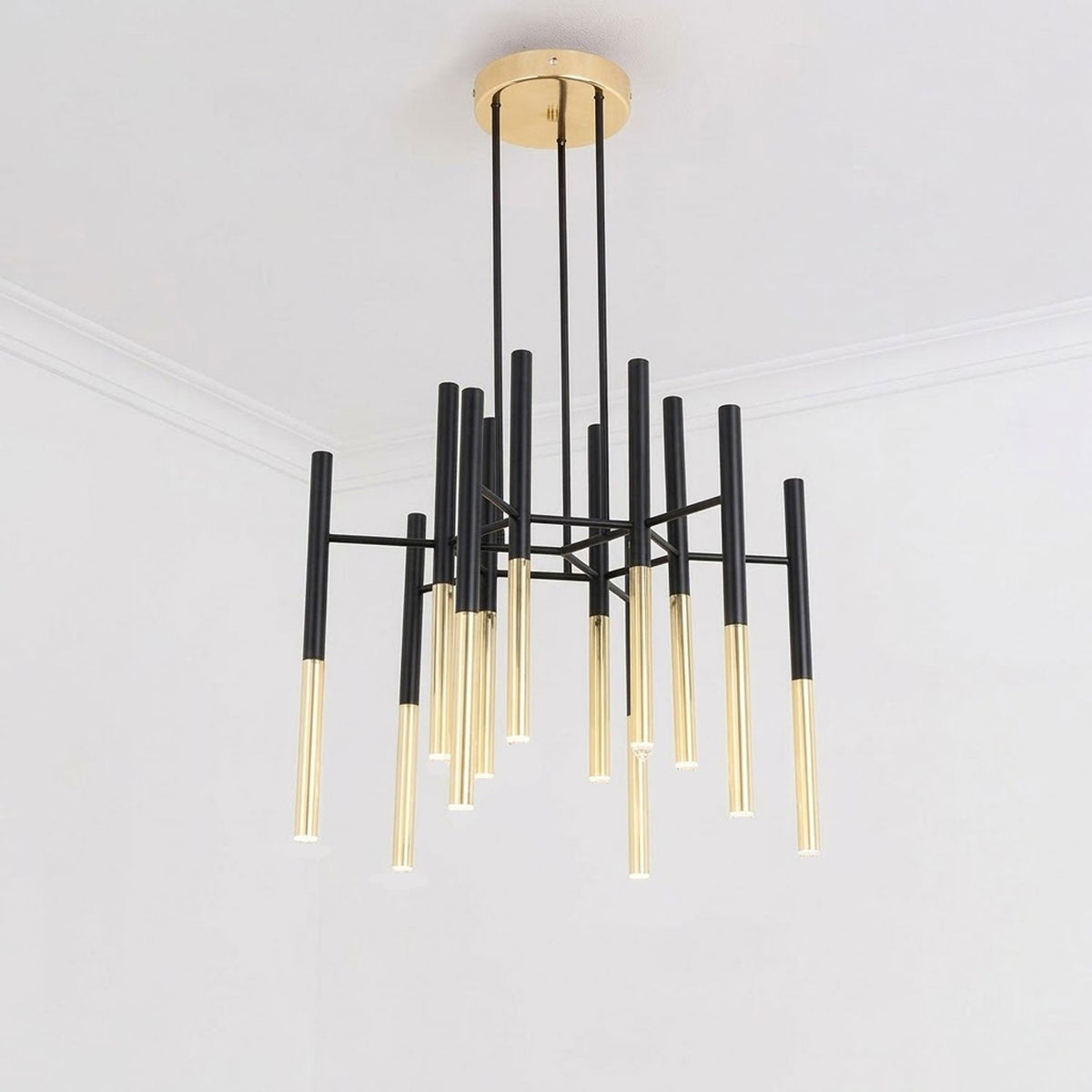 Metal Tubular Chandelier