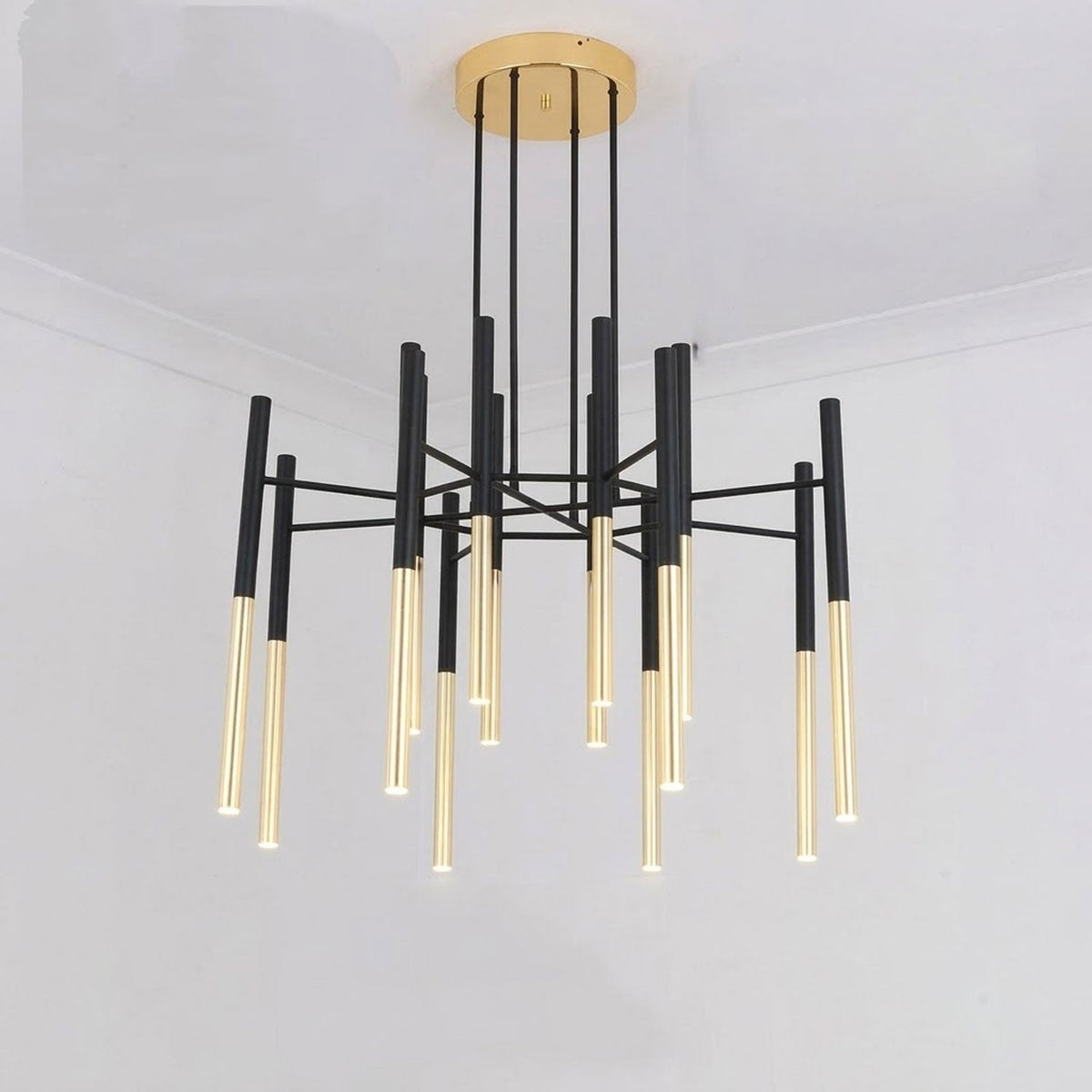 Metal Tubular Chandelier