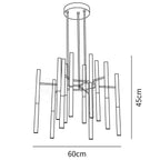 Metal Tubular Chandelier