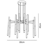 Metal Tubular Chandelier