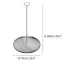 Metallic Meshwork Pendant Lamp