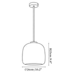 Metro Sphere Glass Pendant Lamp