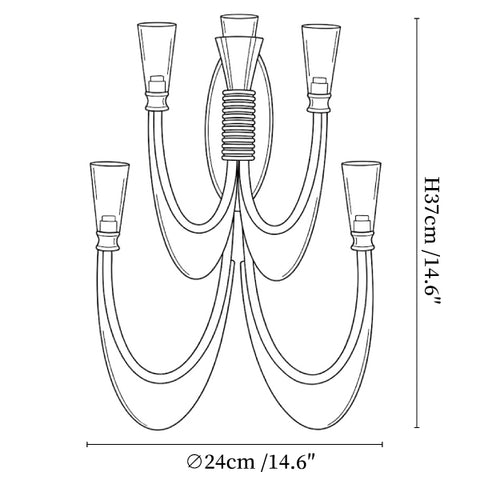 Metropolis Grand Alabaster Sconce