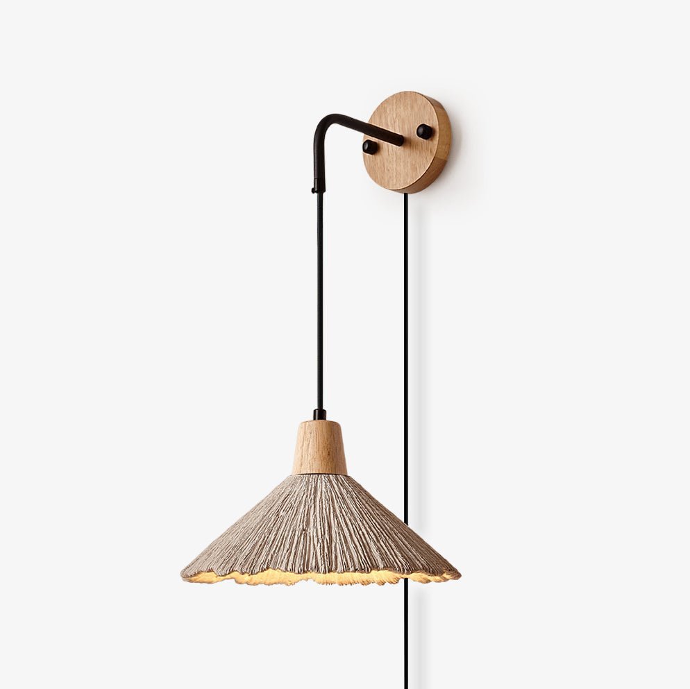 Microcement Plug - in Wall Lamp