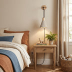 Microcement Plug - in Wall Lamp