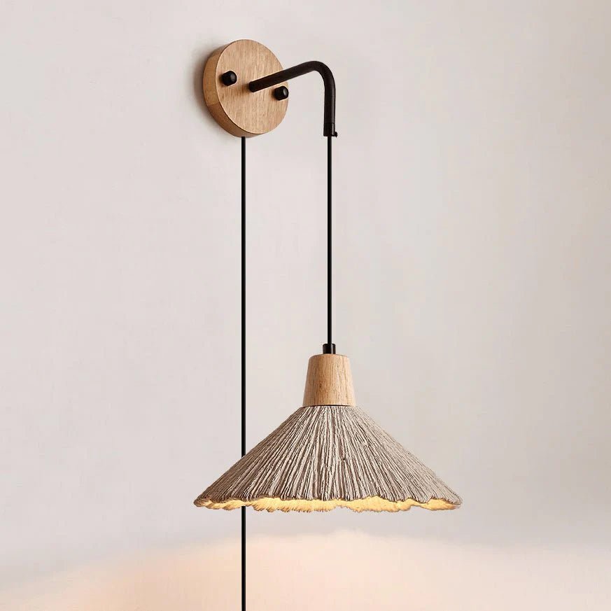 Microcement Plug - in Wall Lamp