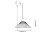 Microcement Plug-in Wall Lamp