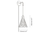 Microcement Plug-in Wall Lamp
