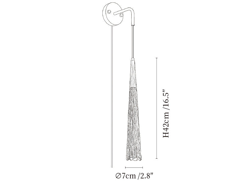 Microcement Plug-in Wall Lamp