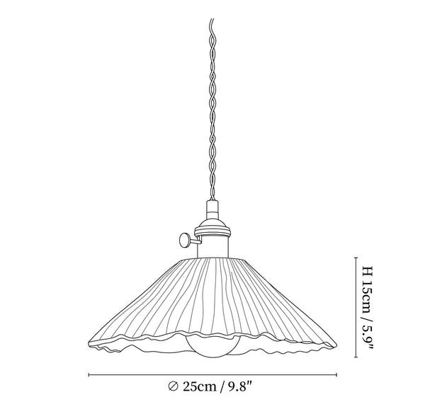Microcement Swag Pendant Lamp