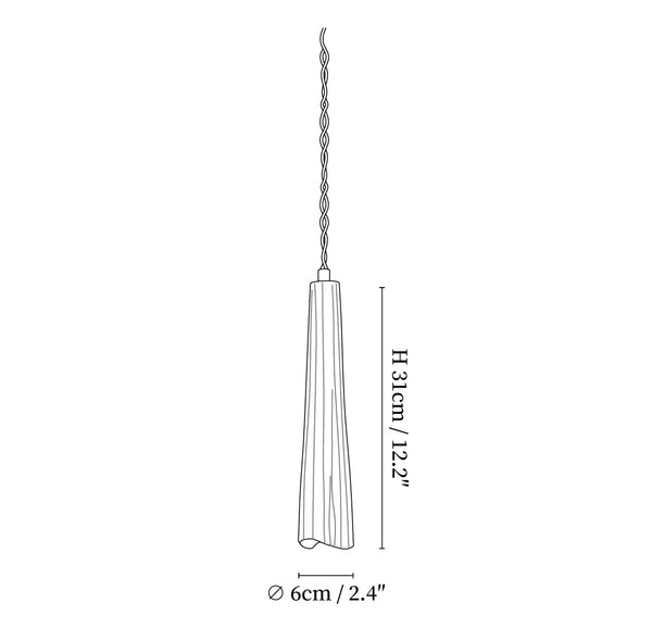 Microcement Swag Pendant Lamp