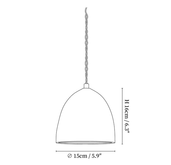 Microcement Swag Pendant Lamp