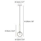 Miira Brass Pendant Light