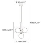 Miira Brass Pendant Light