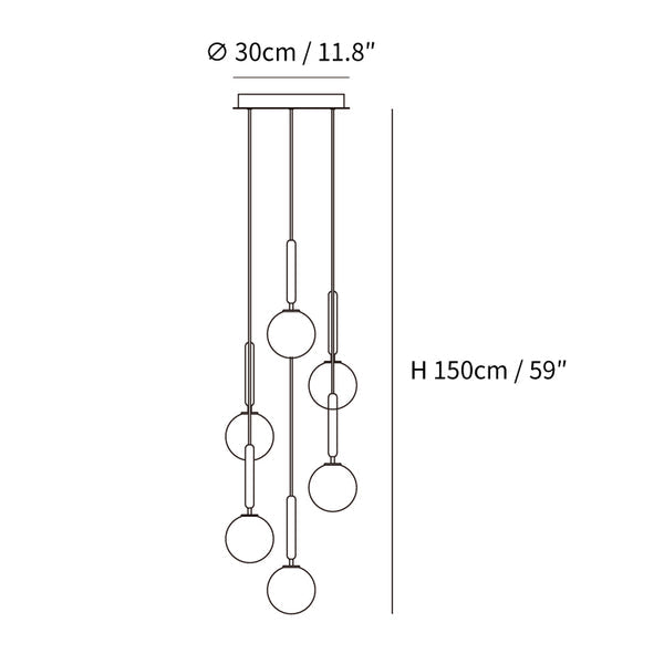 Miira Brass Pendant Light