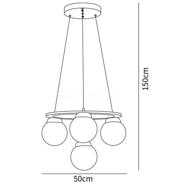 Miira Wood Chandelier
