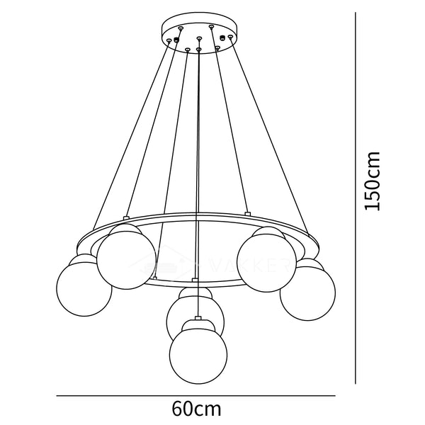 Miira Wood Chandelier