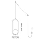 Mila Brass Pendant Swag Light