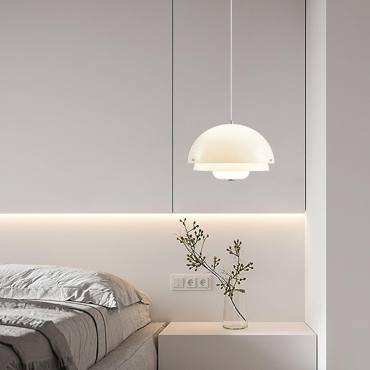 Milk White Layer Pendant Lamp